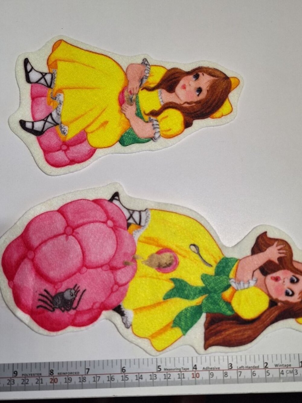 Little Folk Visuals Felt Miss Muffet Pieces Only 2 Lot 10" Nursery Rhyme - Picture 2 of 4